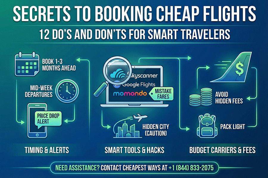 Secrets to booking cheap flights