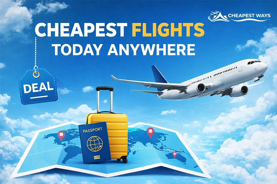 cheapest flights today anywhere